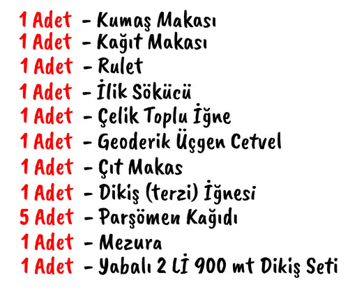 DİKİŞ BAŞLANGIÇ SETİ