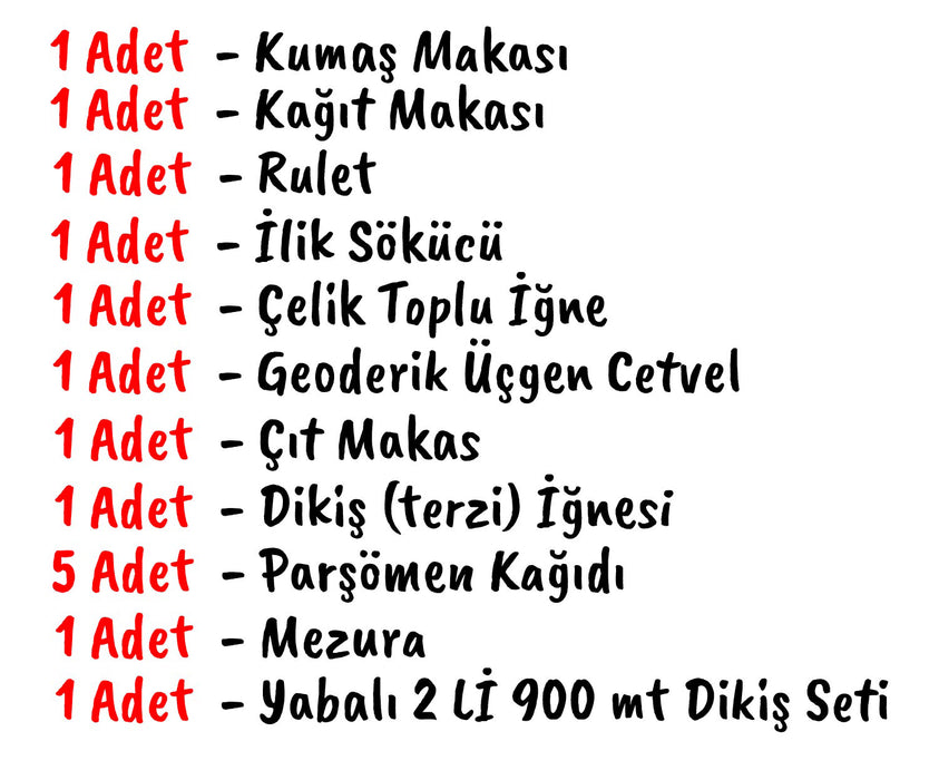 DİKİŞ BAŞLANGIÇ SETİ
